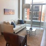 Liberty Harbor East Guest Suite living room