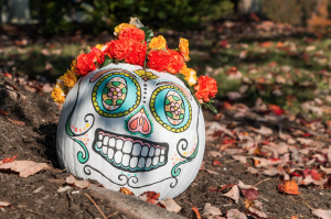 liberty painted pumpkin